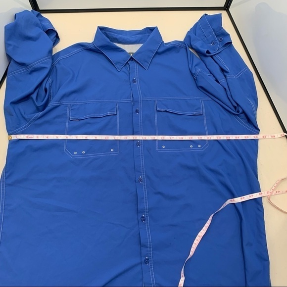 Cabelas Men's Vented Lightweight Fishing Shirt 4most UPF 30 Blue Size XL - Picture 11 of 13